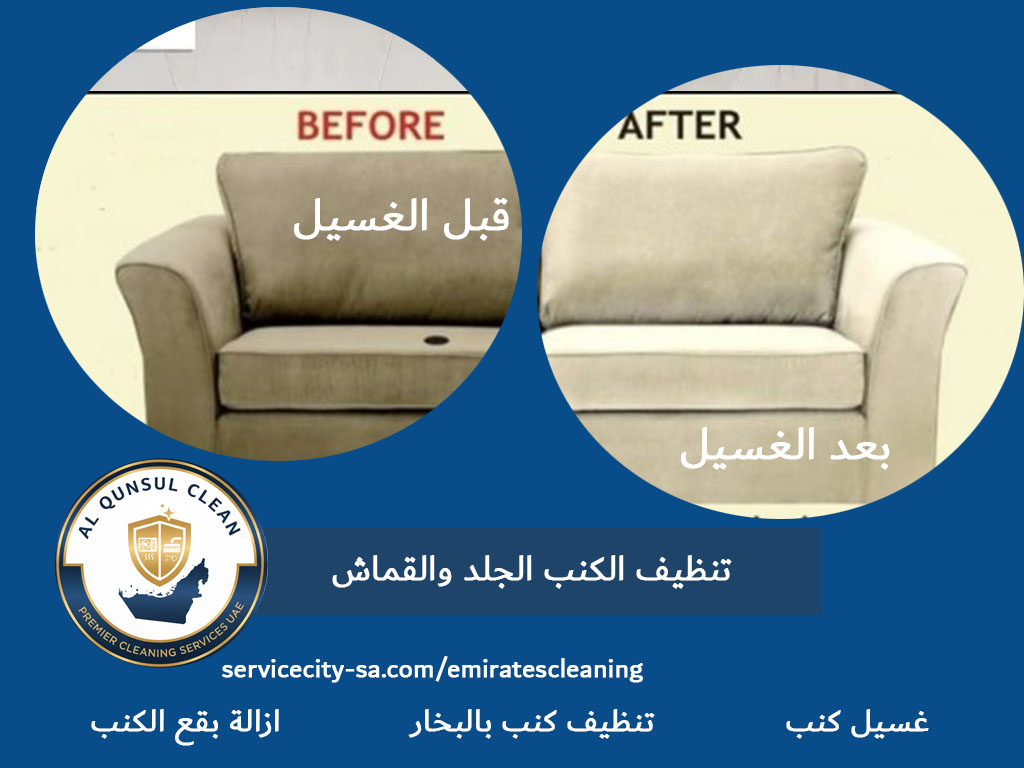 تنظيف الكنب الجلد والقماش